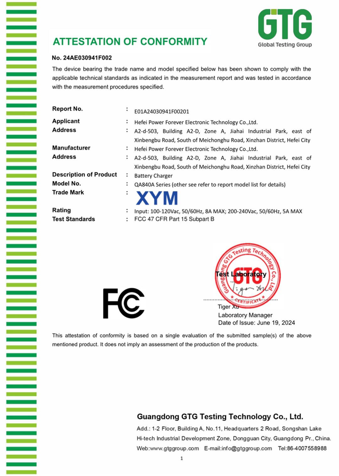 QA840A-FCC